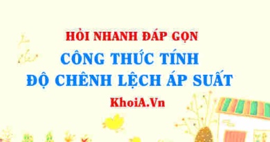 Công thức tính độ chênh lệch áp suất chất lỏng? Vật lí 10